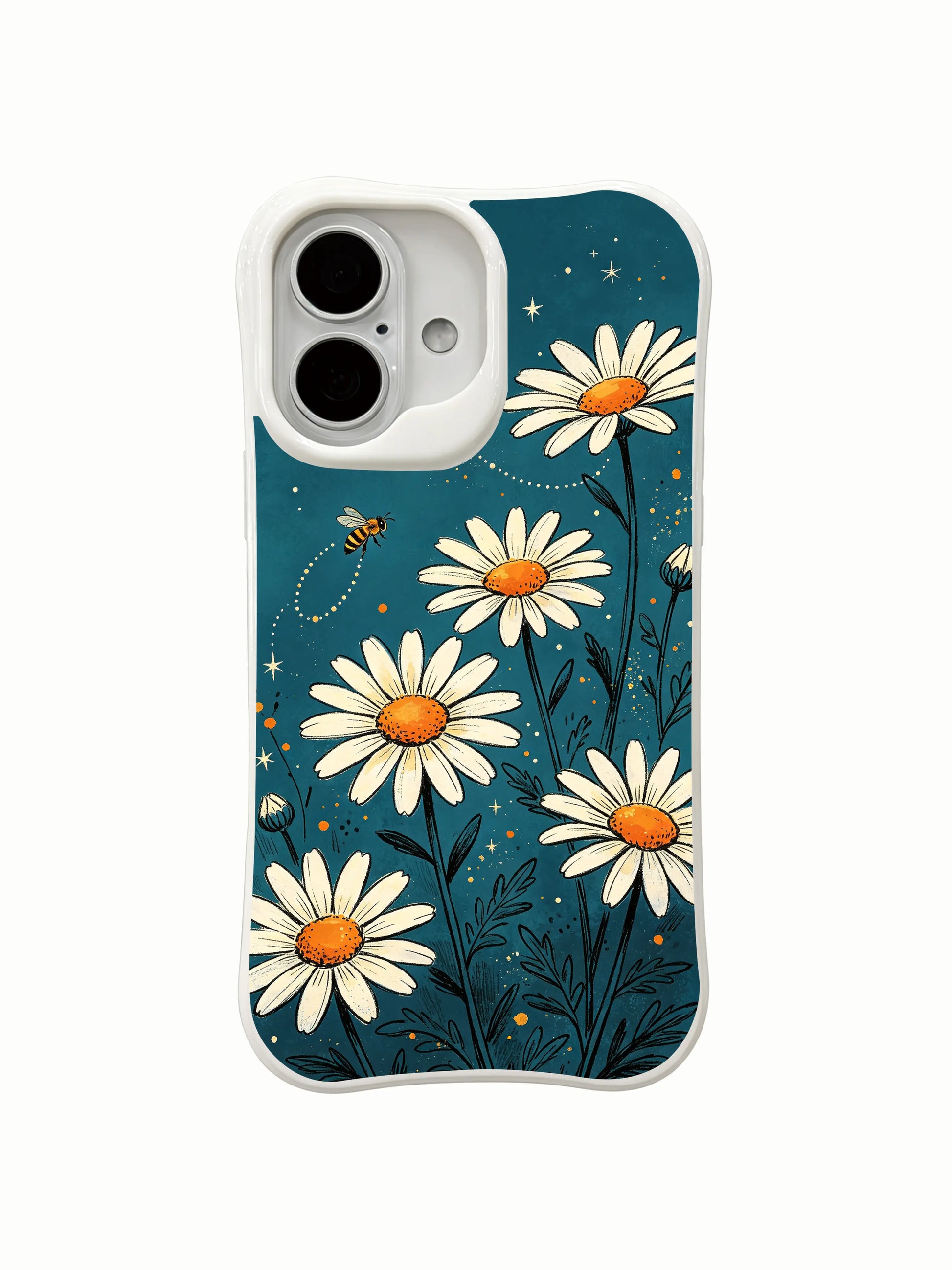 Cottagecore Night Floral design on this PhoneCasing iPhone 16 Plus Case, a handcrafted piece inspired by summer meadows.