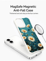 Golden pollen garden on an iPhone 16 Pro Max case