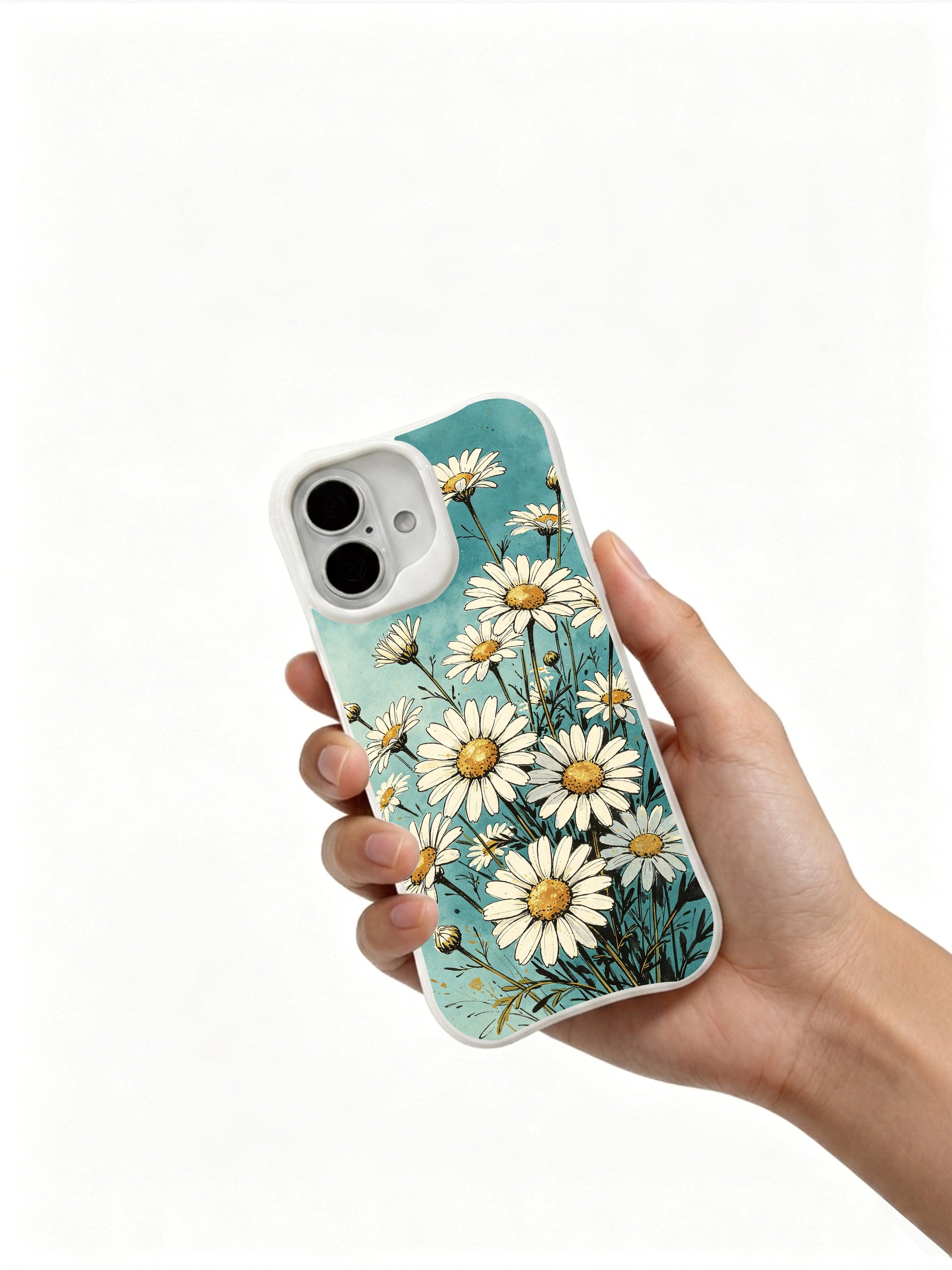 Natural Bloom Energy illustration on this PhoneCasing iPhone 16 Plus Case, bringing wild and carefree charm to your everyday carry.