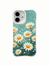 Peaceful Floral Moment design by Mira Bloomwell on this PhoneCasing iPhone 16 Plus Case, a limited edition art piece.