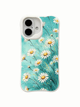 Breeze-Kissed Daisies pattern on an iPhone 16 Pro Max case