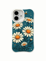 Stardust Daisies pattern on an iPhone 16 Pro Max case