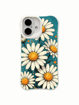 Sunny Floral Glow wearable art on this PhoneCasing iPhone 16 Plus Case, blending floral beauty with warm, uplifting vibes.