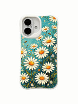 Blue Petal Drift pattern on an iPhone 16 Pro Max case