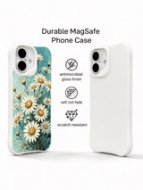 Wild Floral Freedom art by Mira Bloomwell on this PhoneCasing iPhone 16 Plus Case, perfect for lovers of cottagecore nature designs.