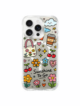 Carefree Bloom deseni içeren iPhone 16 Pro Max kılıfı