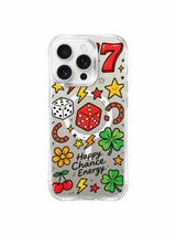 Luck Vigor pattern içeren iPhone 16 Pro Max kılıfı