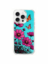 Butterfly garden composition on an iPhone 16 Pro Max case