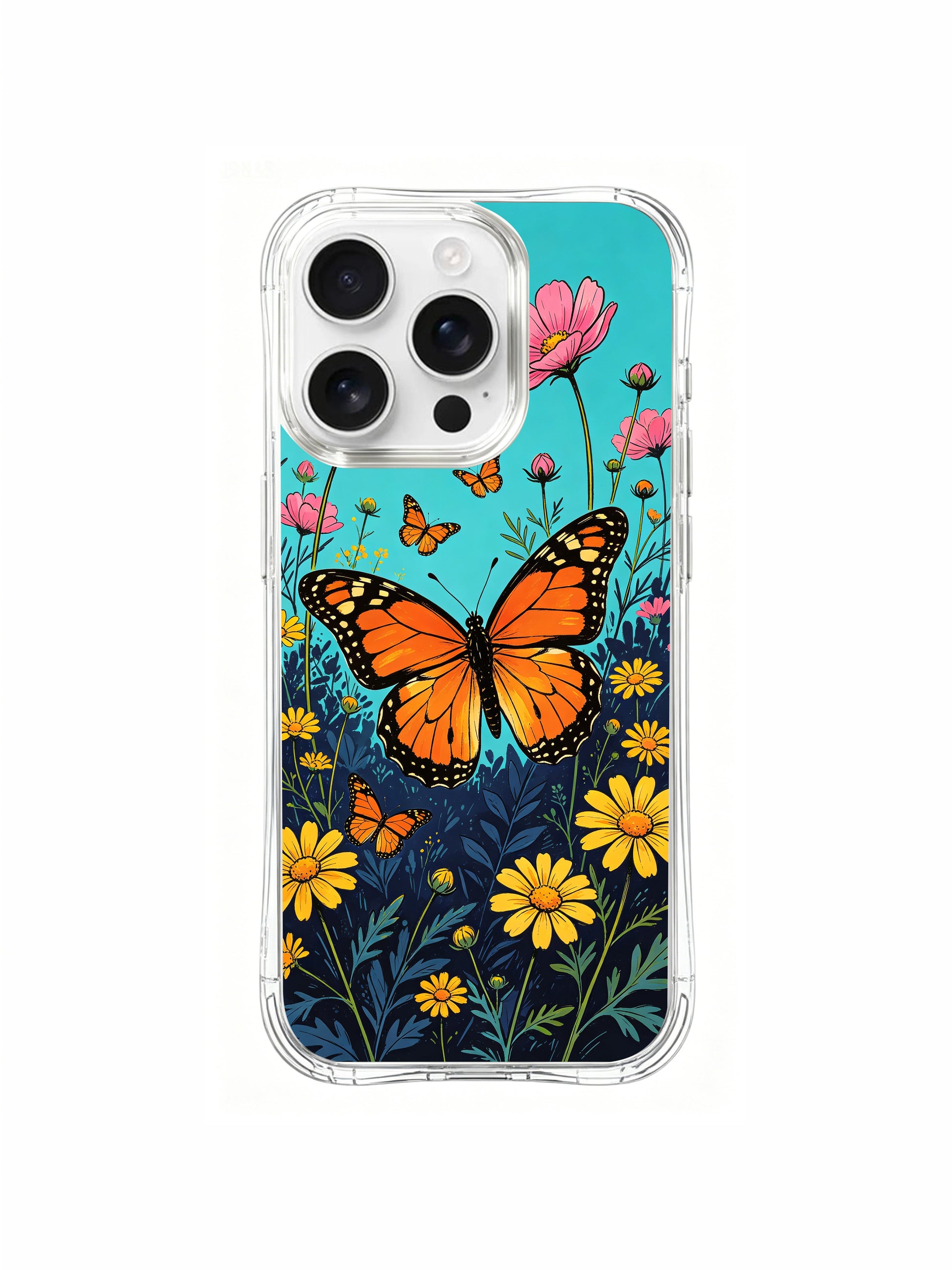 PhoneCasing Aurora Bloom growth-themed art on an iPhone 16 Pro Max Case, a symbol of learning, courage, and new beginnings.