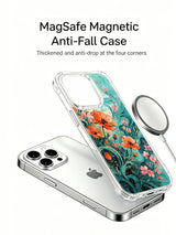 PhoneCasing Bright and Bold Coastal Poppy iPhone 16 Pro Max Case, featuring coral and pink blooms with clean, artistic lines.