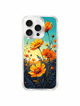 PhoneCasing Bright and Bold Poppy iPhone 16 Pro Max Case, featuring sunset-inspired colors and clean lines.