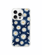 PhoneCasing iPhone 16 Pro Max Case crafted in California, featuring the Deep Ocean daisy art from exclusive artist collaboration with Daisy Vale.