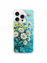PhoneCasing daisies and butterflies by the coast on an iPhone 16 Pro Max Case, a warm and gentle design full of summer energy.