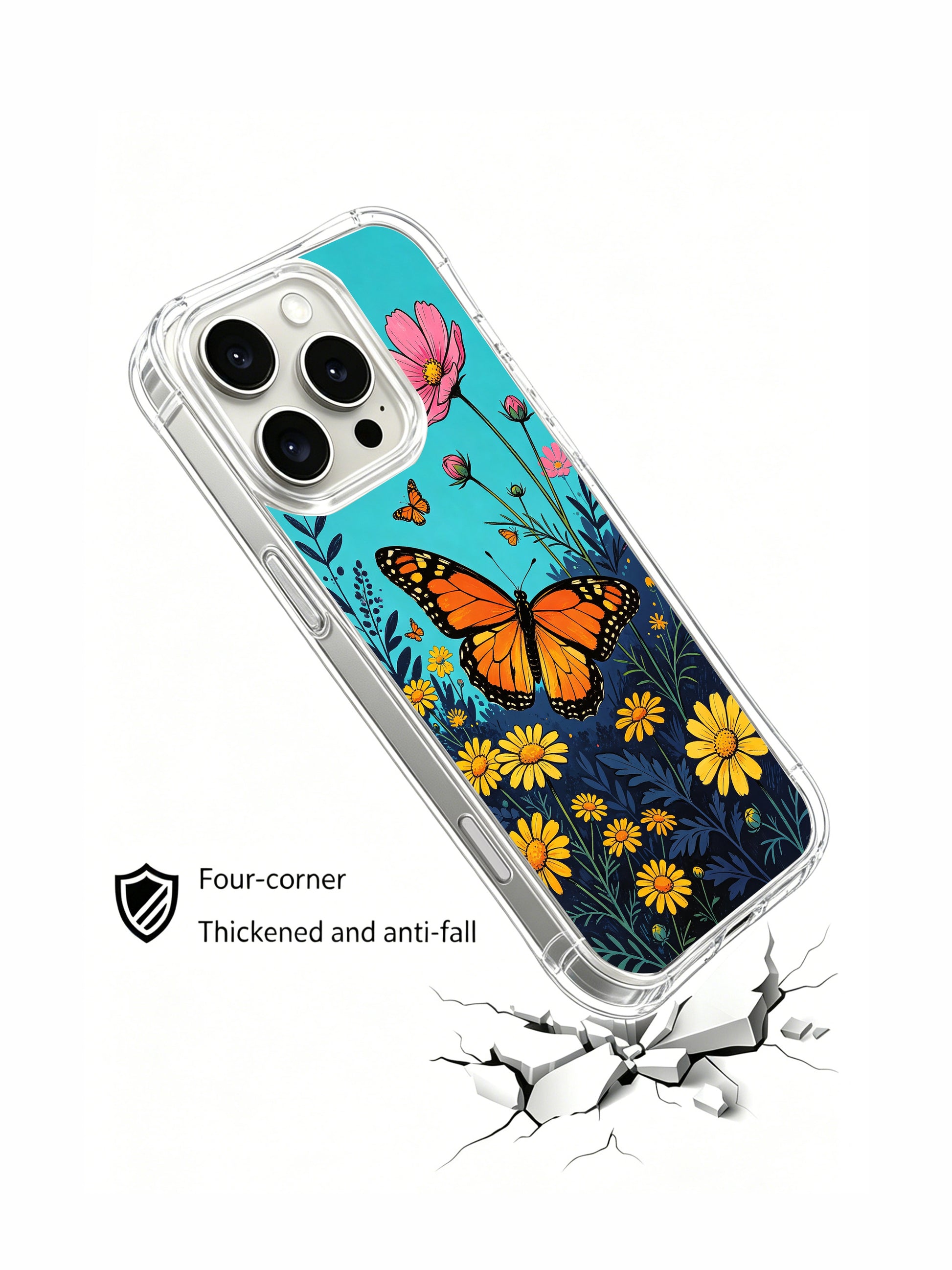 PhoneCasing emotional healing floral art on an iPhone 16 Pro Max Case, Aurora Bloom’s uplifting design of growth and hope