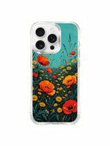 Flame bloom energy garden on an iPhone 16 Pro Max case