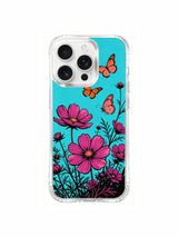Butterfly garden composition on an iPhone 16 Pro Max case