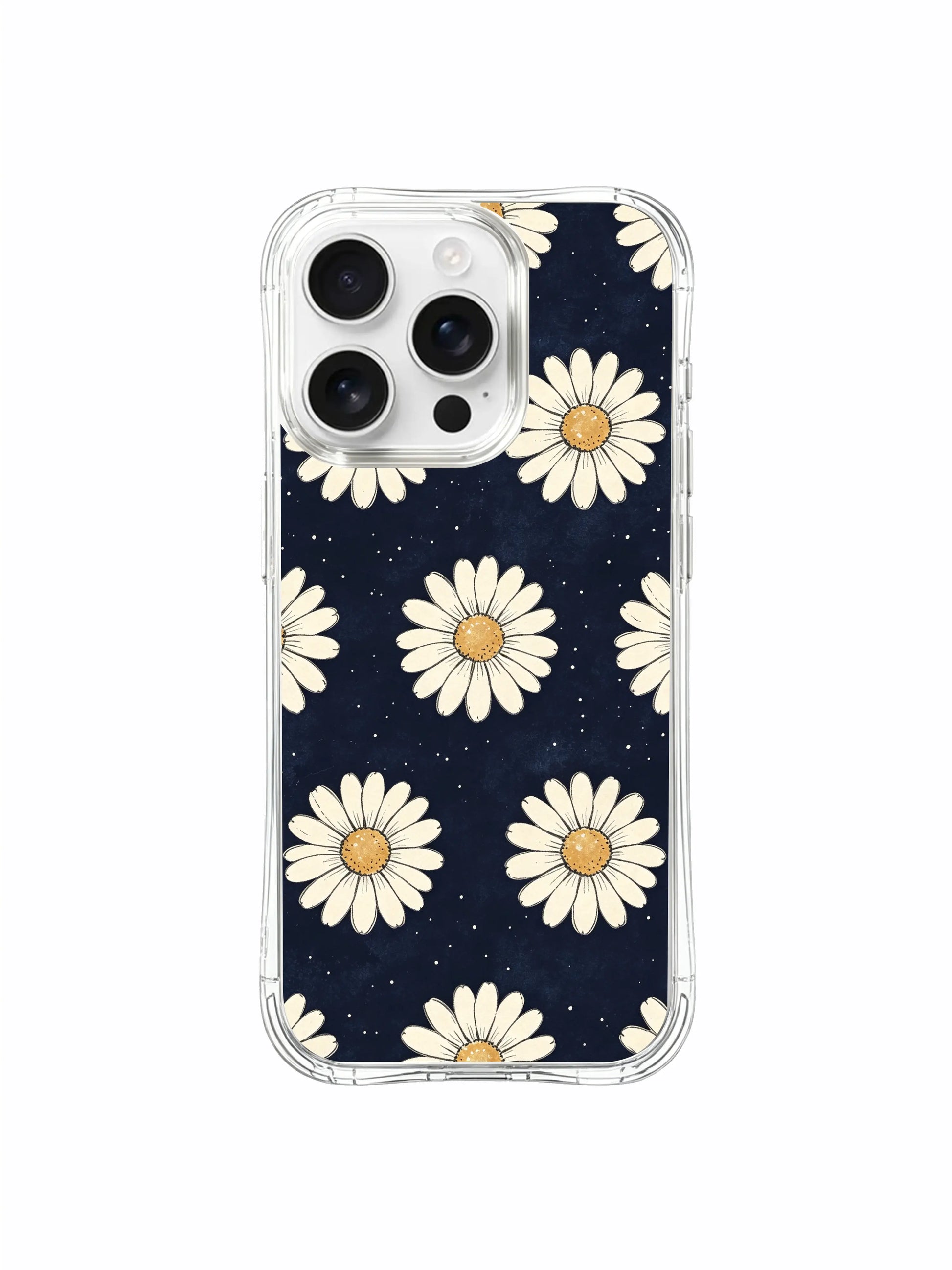 PhoneCasing iPhone 16 Pro Max Case featuring the soft cream daisy aesthetic by Daisy Vale, a gentle floral print that brings slow-living warmth to your device.