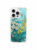  PhoneCasing soft ocean floral design on an iPhone 16 Pro Max Case, Aurora Bloom’s gentle take on seaside wildflowers and butterflies.