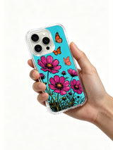 Summer-breeze butterfly garden on an iPhone 16 Pro Max case