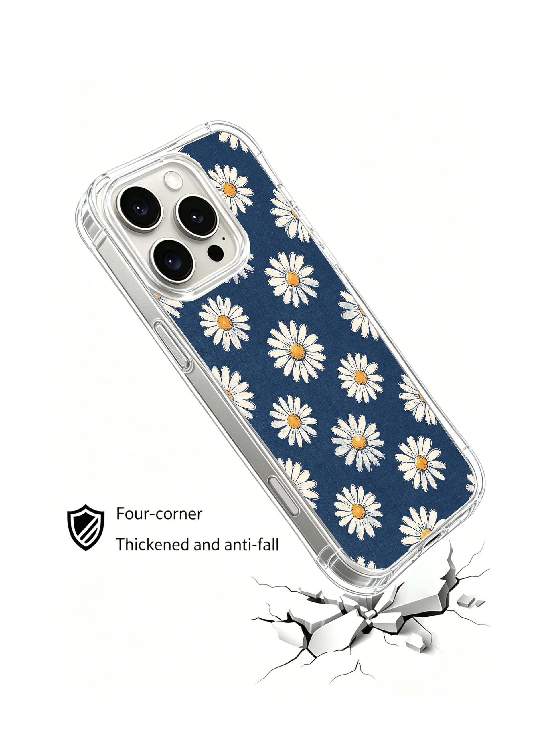 PhoneCasing iPhone 16 Pro Max Case with the sunlit-inspired daisy design, part of Daisy Vale’s Retro Journal collection for a relaxed, everyday vibe.