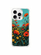 Turquoise Heart of Fire meadow on an iPhone 16 Pro Max case