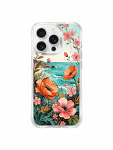 PhoneCasing Vibrant Coastal Poppy iPhone 16 Pro Max Case, capturing the feeling of warm ocean air and blooming wildflowers.