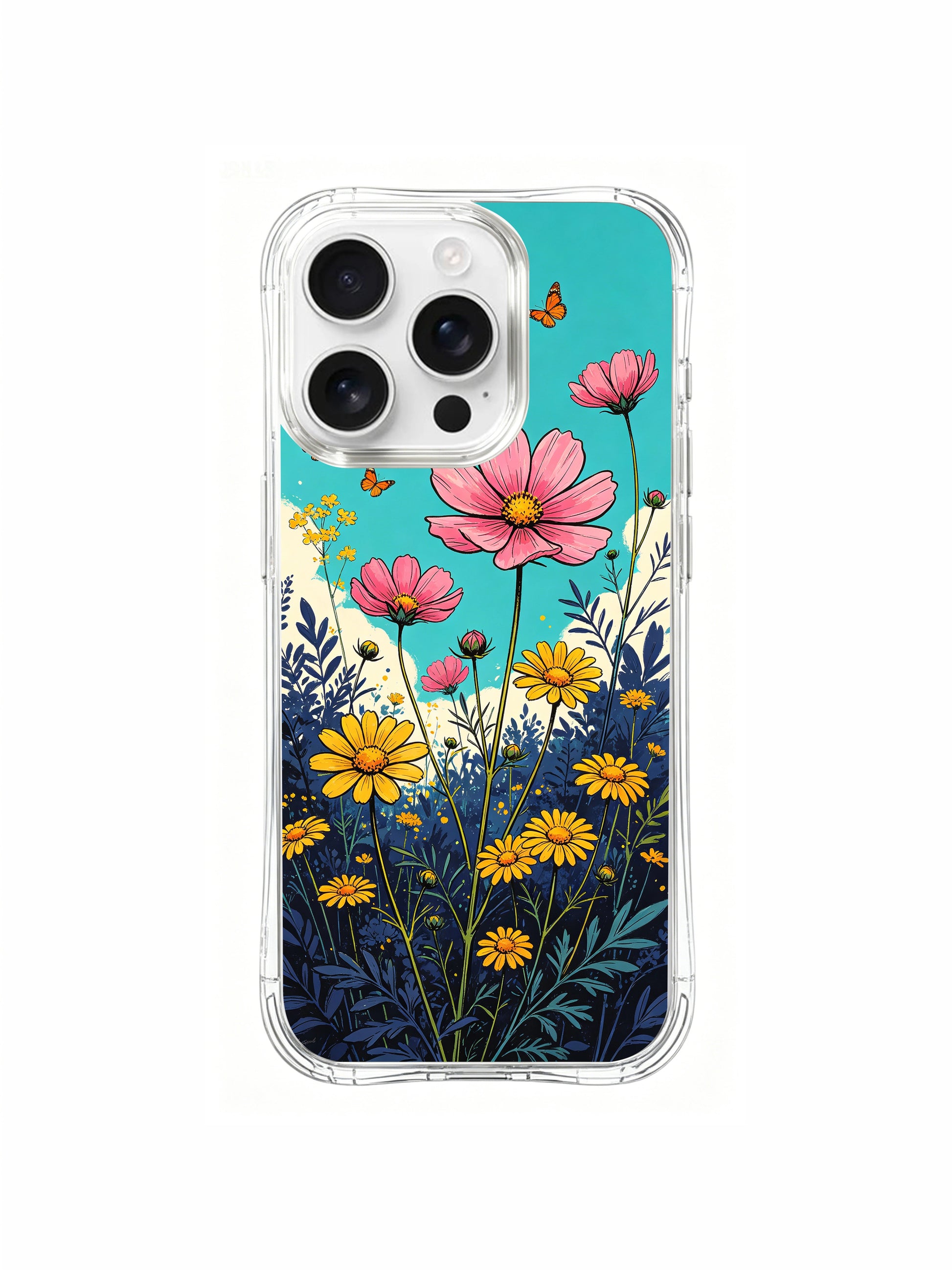 PhoneCasing whimsical butterfly tale art on an iPhone 16 Pro Max Case, a sweet story of growth and adventure by Aurora Bloom.