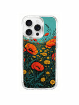 Wildflower courage meadow on an iPhone 16 Pro Max case
