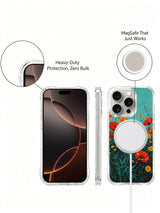 Wildflower fire garden on an iPhone 16 Pro Max case