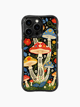 Childlike Mushroom Spirit Forest artwork on an iPhone 16 Pro Max case