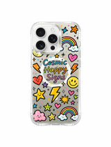 Cosmic Doodles pattern içeren iPhone 16 Pro Max kılıfı
