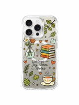 Bookish Calm pattern içeren iPhone 16 Pro Max kılıfı