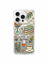 Leaf & Ink pattern içeren iPhone 16 Pro Max kılıfı