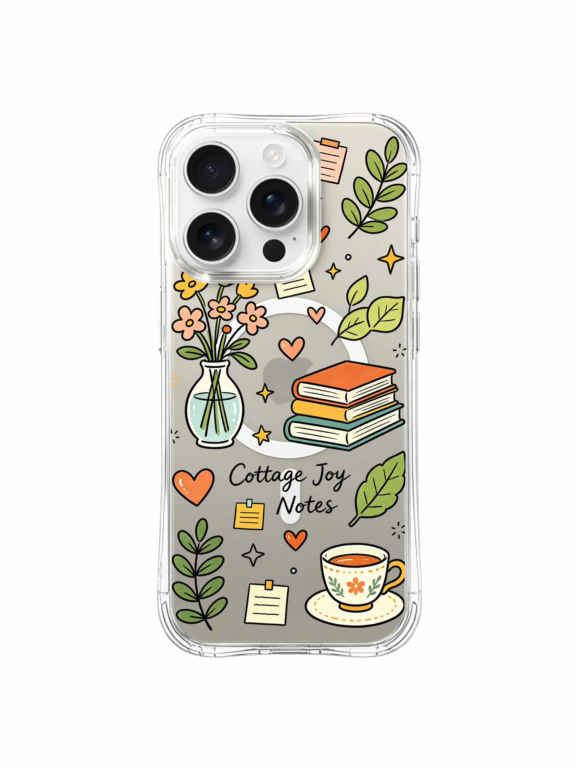 PhoneCasing iPhone 16 Pro Max - Shockproof Cottage Quote Cover, MagSafe Compatible