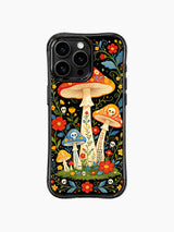 Skeleton Mushroom Forest artwork on an iPhone 16 Pro Max case