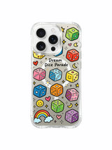 Doodle Luck pattern içeren iPhone 16 Pro Max kılıfı