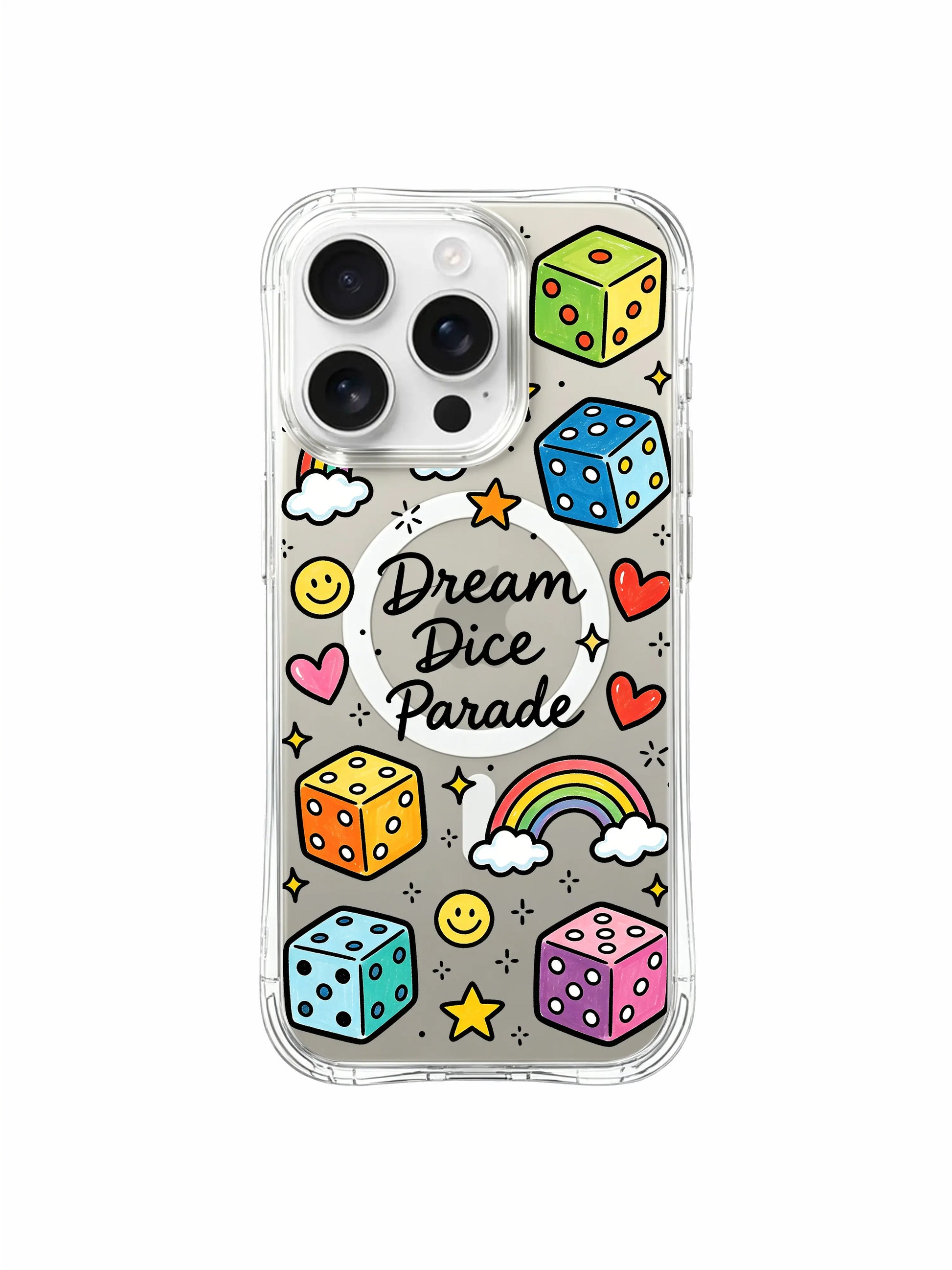 PhoneCasing iPhone 16 Pro Max - MagSafe Doodle Art Case, Four Corner Anti-Drop