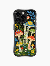 Enchanted Mushroom Forest artwork on an iPhone 16 Pro Max case