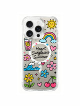 Heart Sunglasses Summer artwork gallery view 1 on an iPhone 16 Pro Max case