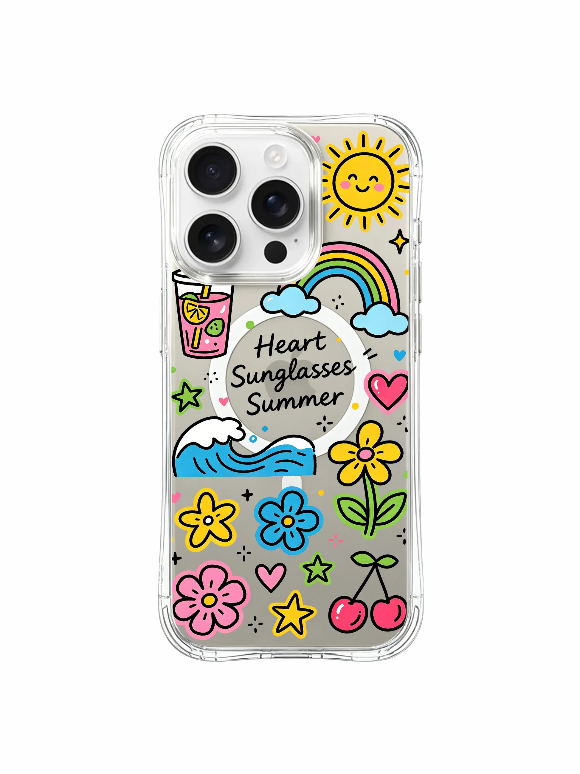 PhoneCasing iPhone 16 Pro Max - Shockproof Summer Quote Cover, MagSafe Compatible