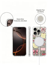 Pink Bow Positivity görseli galeri görünümü 5 içeren iPhone 16 Pro Max kılıfı