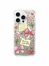 Pastel Affirmations pattern içeren iPhone 16 Pro Max kılıfı