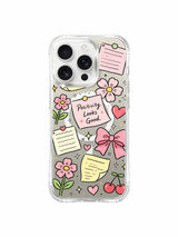 Soft Reminders pattern içeren iPhone 16 Pro Max kılıfı