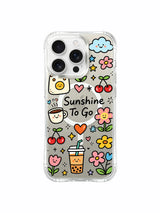 Sunny Disposition deseni içeren iPhone 16 Pro Max kılıfı