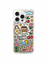 Doodle Euphoria deseni içeren iPhone 16 Pro Max kılıfı