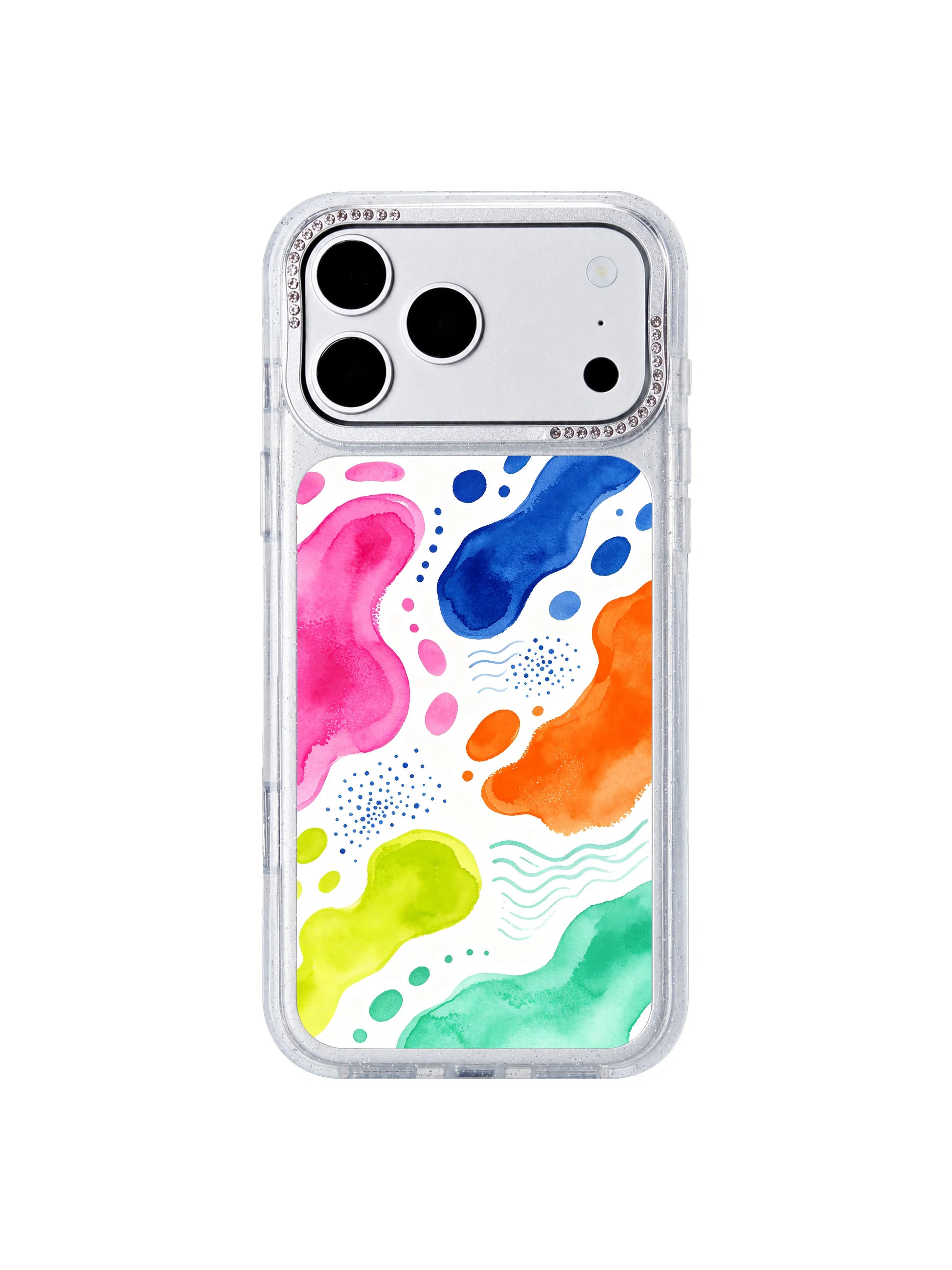 Abstract candy chart PhoneCasing iPhone 17 Pro Max case, without real map purposefulness instead recording emotional flow creative design
