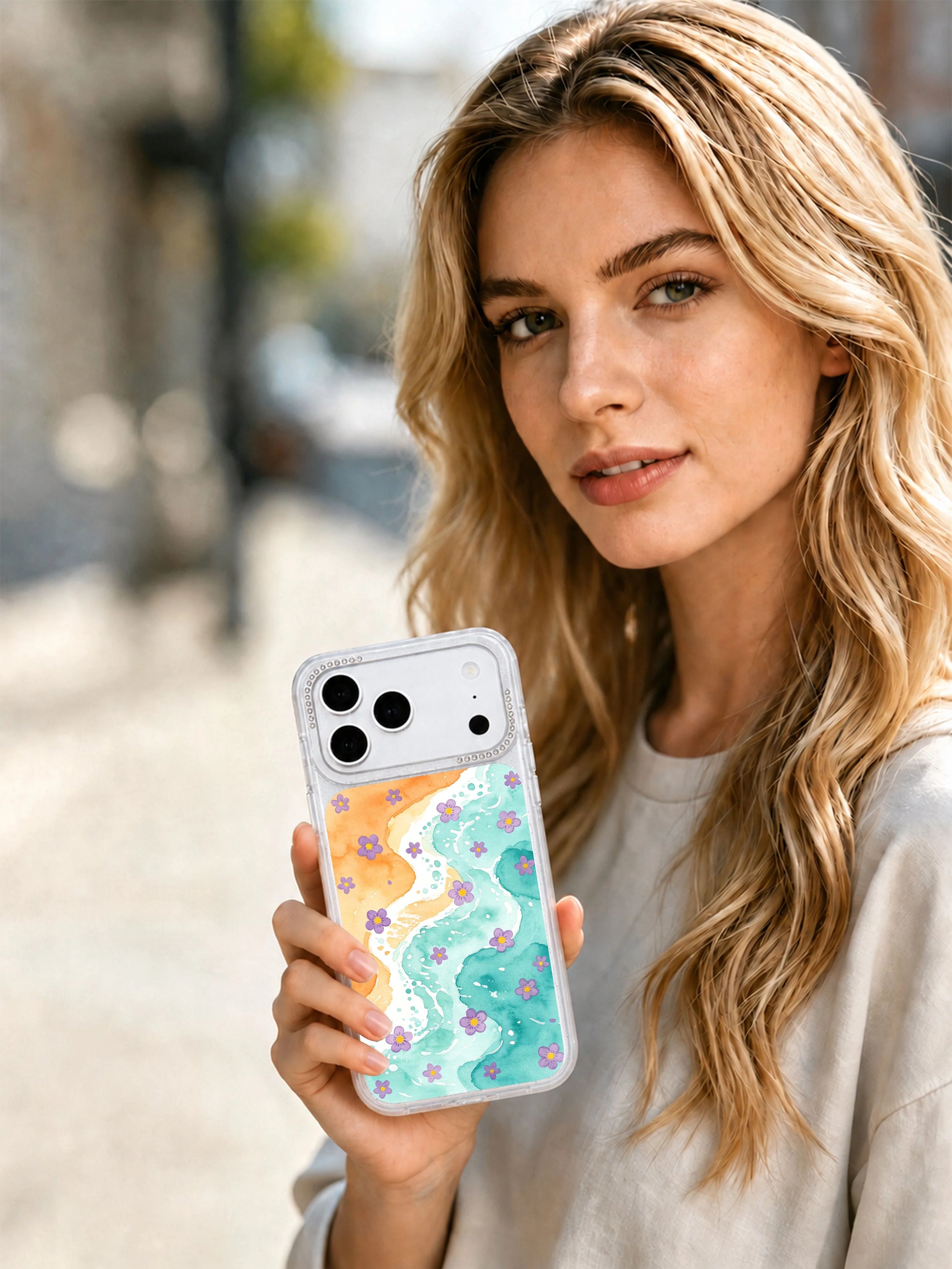 Black determination PhoneCasing iPhone 17 Pro Max casing oversized solid black dots representing unwavering inner resolve