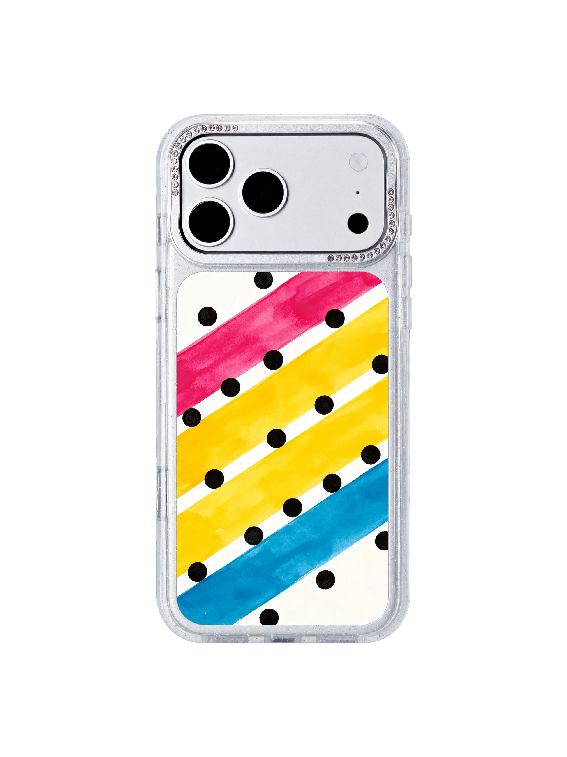 Block dot cadence PhoneCasing iPhone 17 Pro Max casing with balanced orderly energy and modern fashion-forward stripe design