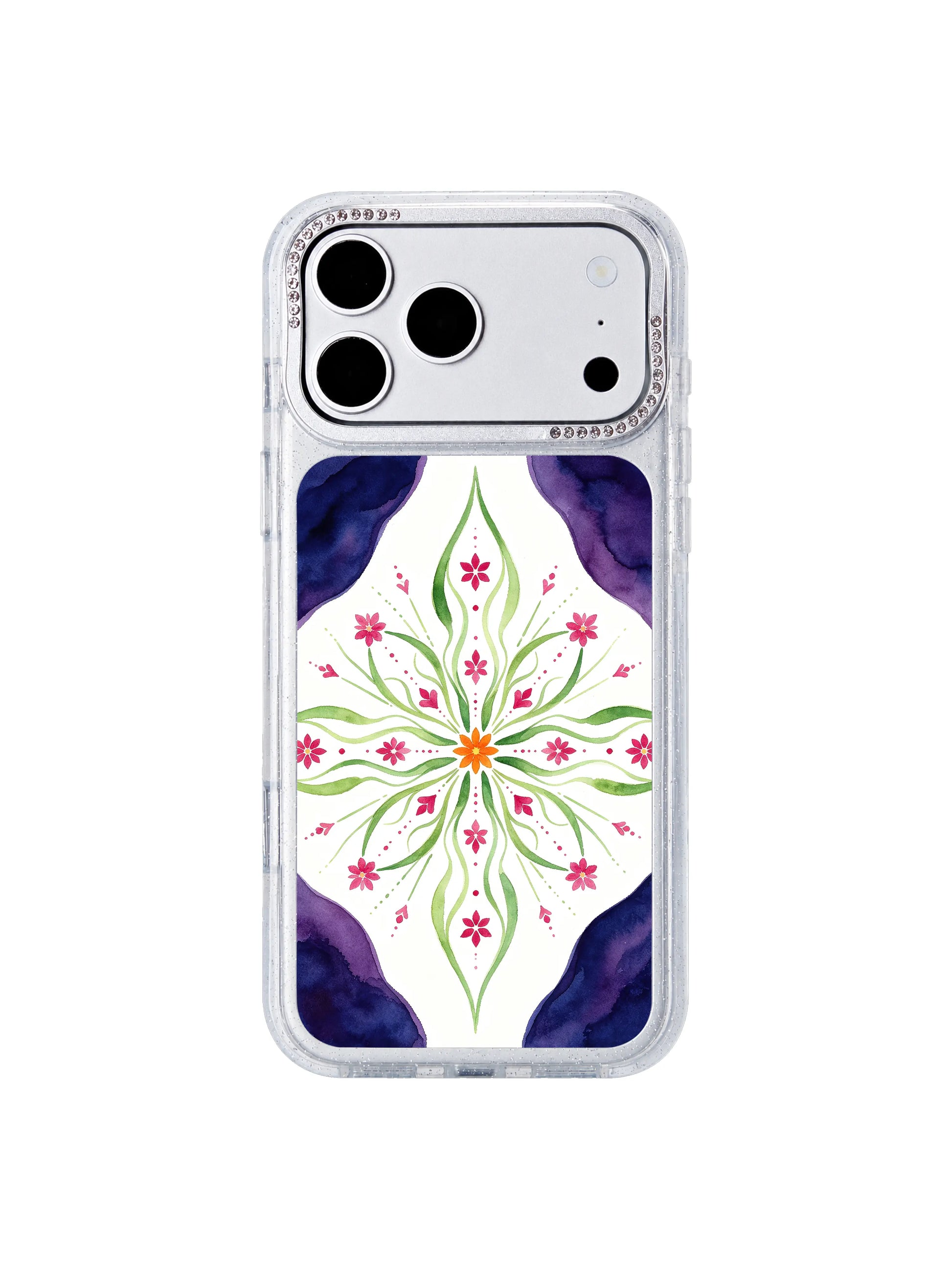 Calm violet field PhoneCasing iPhone 17 Pro Max case, serene night flower field aesthetic scratch resistant matte finish California crafted
