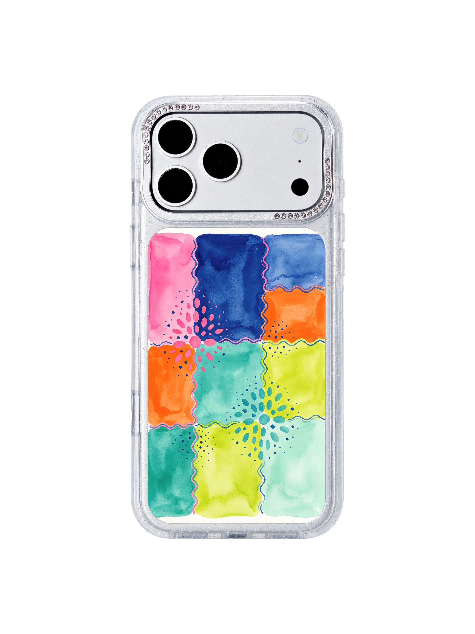 Candy kingdom terrain PhoneCasing iPhone 17 Pro Max casing, soft colorful continent blobs and mysterious landmarks playful premium design